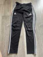 Czarne sportowe treningowe spodnie dresowe Adidas tango 164 cm 14 lat