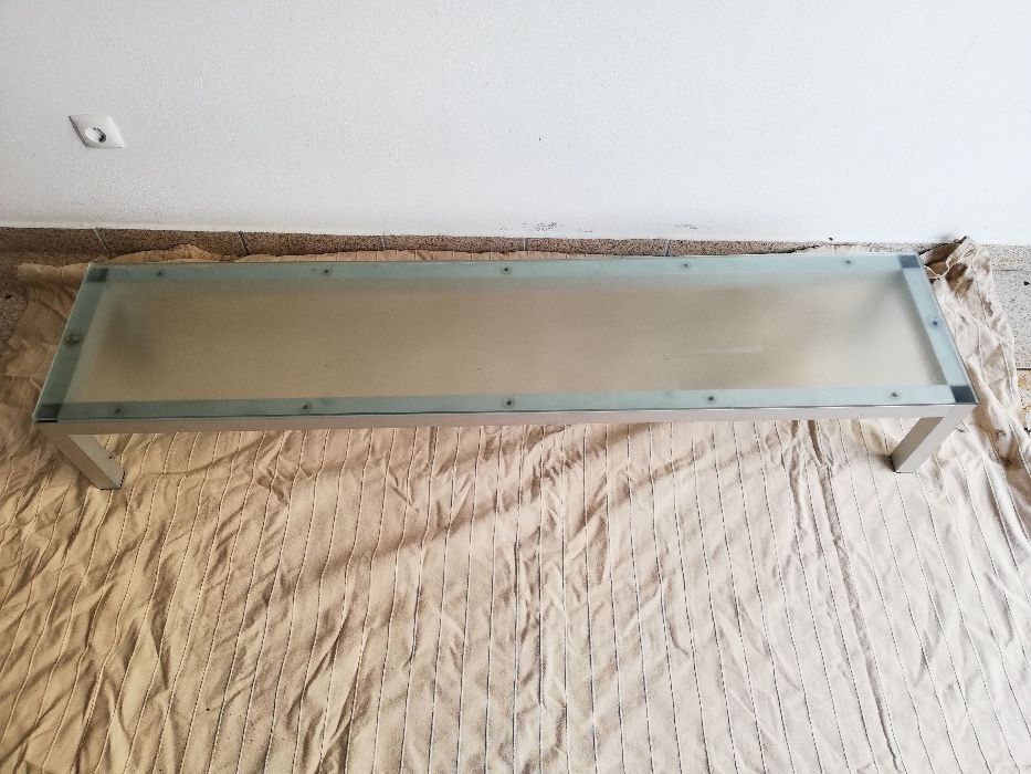 Mesa Centro Vidro e Aluminio
