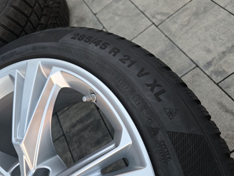 KOŁA ZIMA 21" 5x112 ET20 Audi Q8 Q7 285/45R21 4x8.5mm IGŁA!