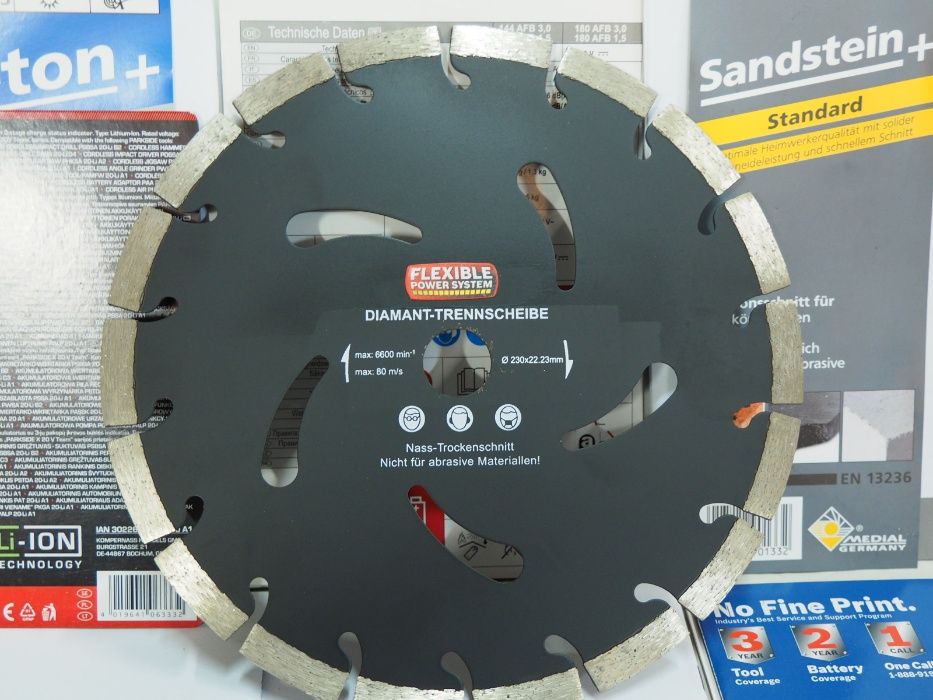 DIAMOND tarcza diamentowa 230mm segment cegła beton gres wurth bti aeg