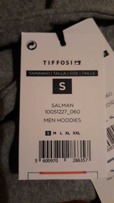 Sweatshirt Hoodie - Tiffosi - nova - portes incluídos