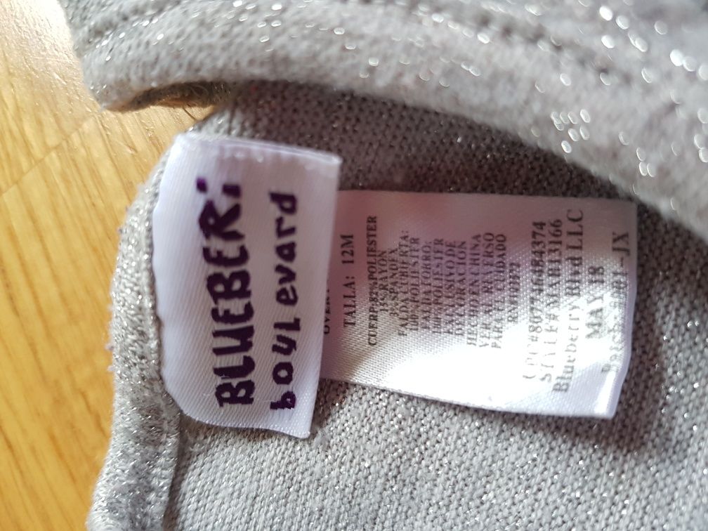 Sukienka tiulowa księżniczki blueberi 12m 80 86