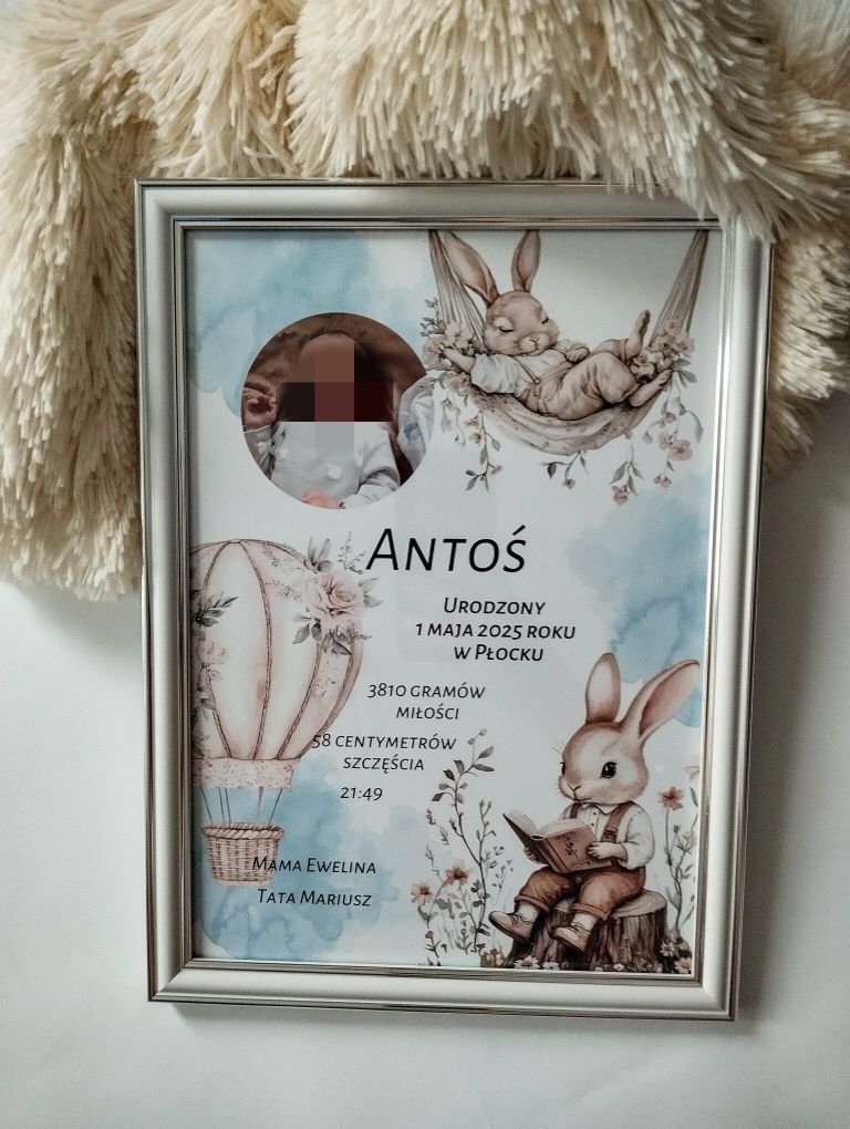 Metryczka A4+ramka