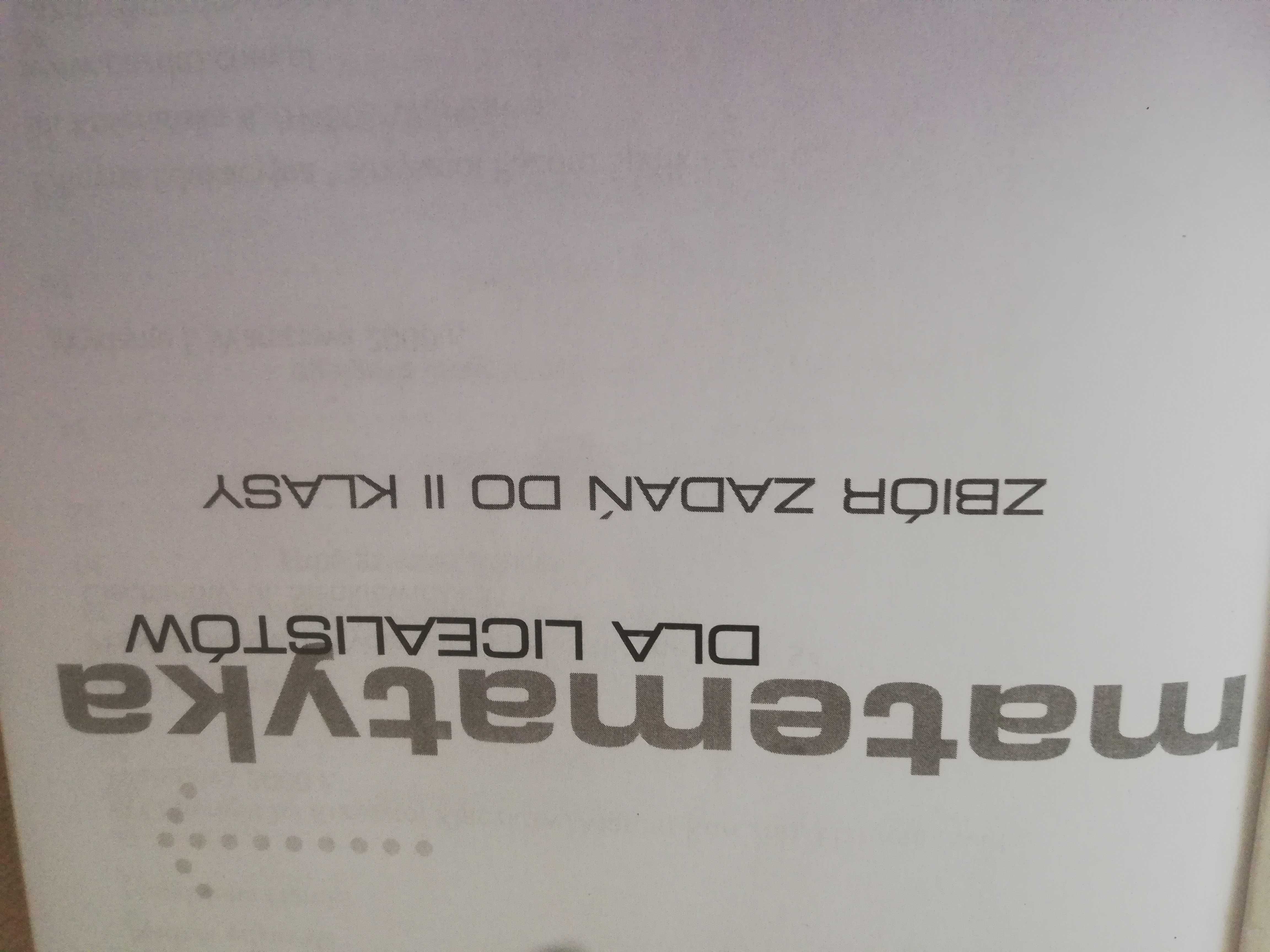 Matematyka zbiór zadań do 2 klasy liceum Oficyna Edukacyjna