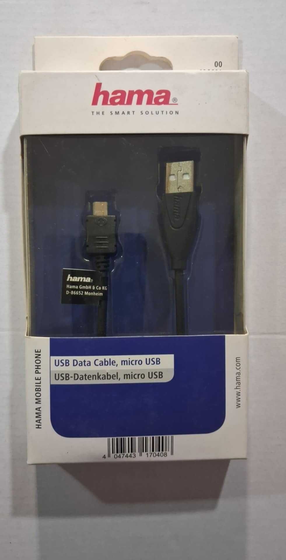 HAMA Kabel USB - Micro USB 1m ładowanie przesyłanie danych