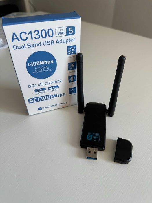 Adaptador WiFi USB AC1300 Dual Band