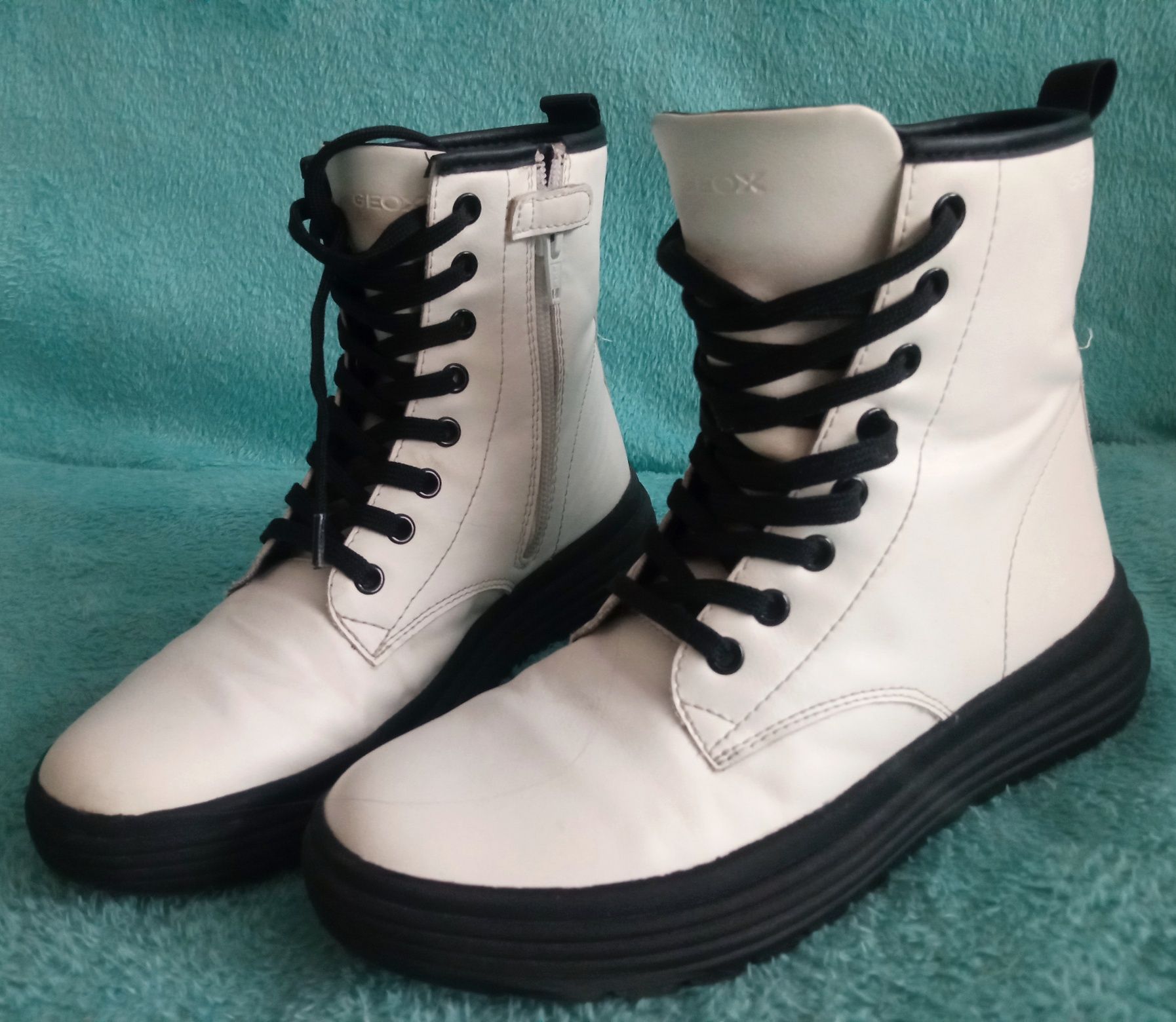 Buty GALNY Geox - 36 - stan bdb - białe - PUNK rock