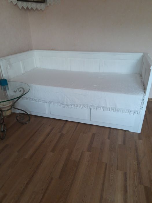 Кровать з натурального дерева (безкоштовна доставка)