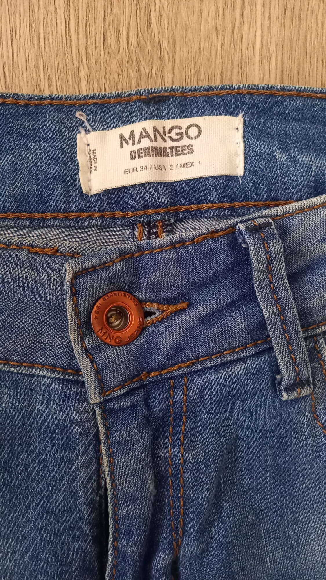 Mango spodnie jeansowe roz 34/xs