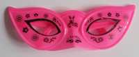 różowe okulary ozdobne na karnawał dla dziewczynki - maska
