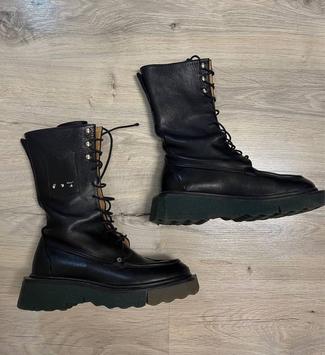 Off-White sponge combat boot Черевики