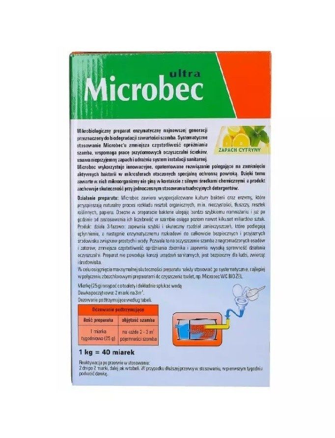 1кг Microbec мікробек засіб для септиків вигрібних ям бактерії біопр