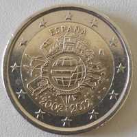 2 Euros de 2012, de Espanha, Rei Juan Carlos I, 10 Anos do Euro