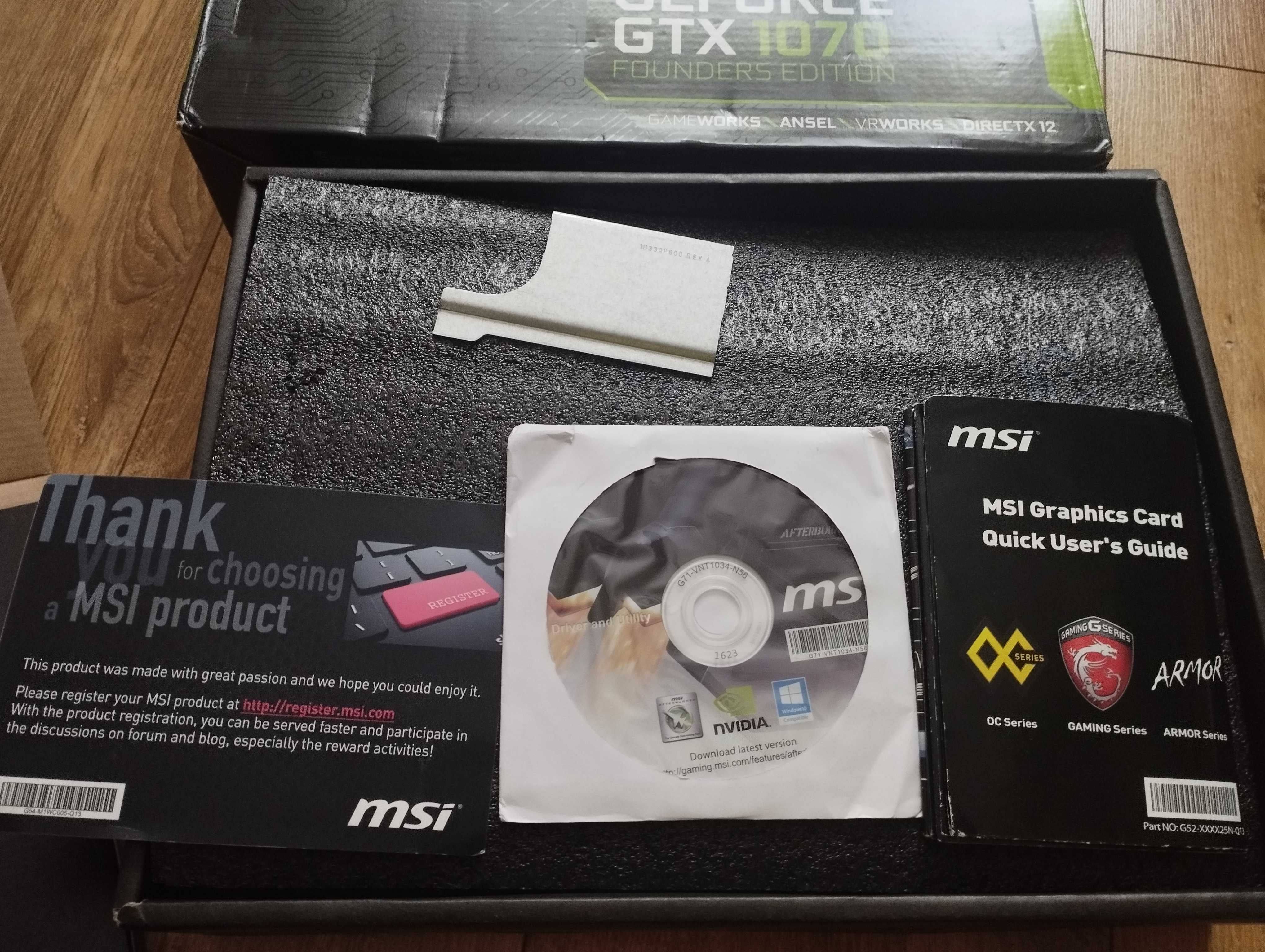 Karta Graficzna MSI GeForce GTX 1070 Founders Edition