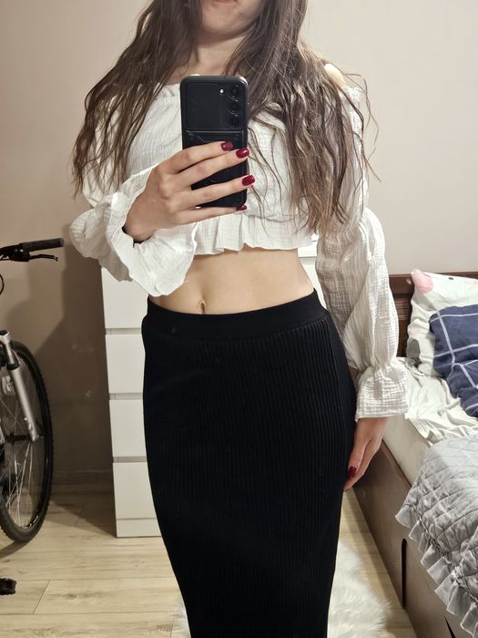 Spodnica czarna dluga mohito s m