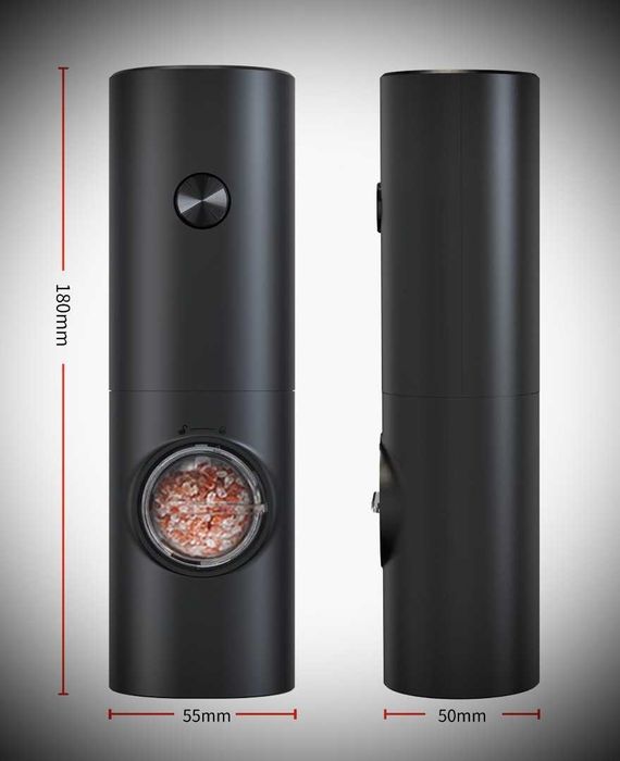 Elektryczny młynek do pieprzu i soli - zestaw 2 sztuki Idealny Prezent