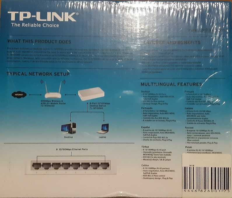 TP-Link Desktop Switch UP to 200Mbps