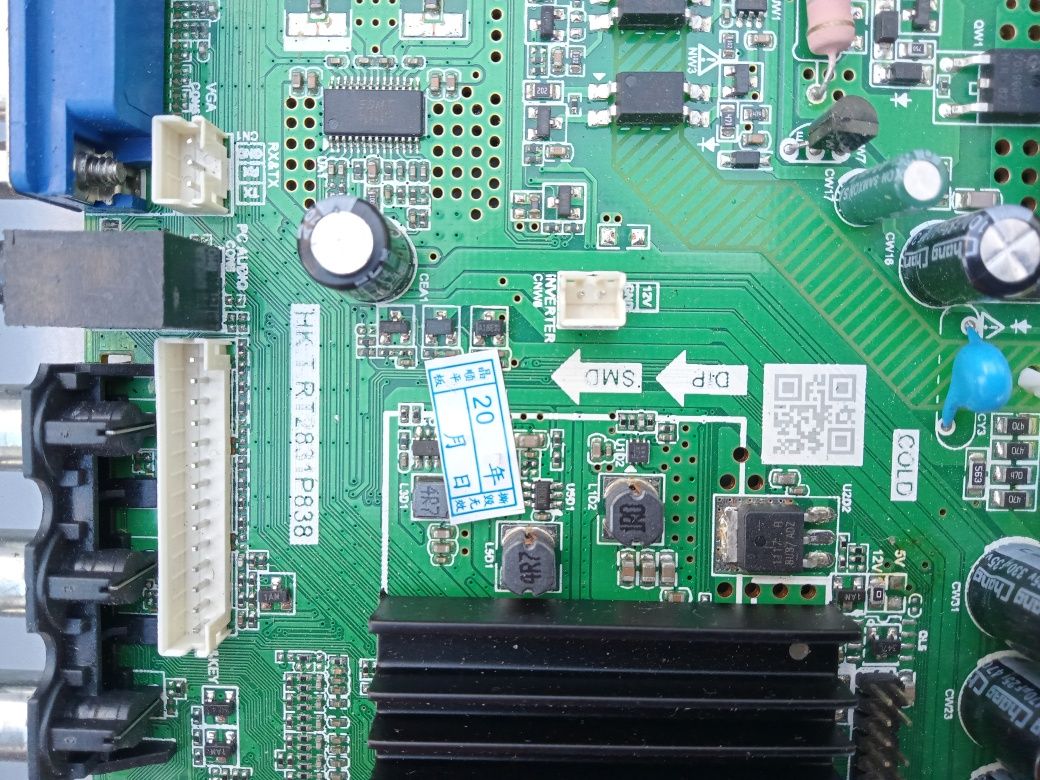 Плата телевізора HK.T.RT2831P838 Android 4-core 1G+4G 125V--14