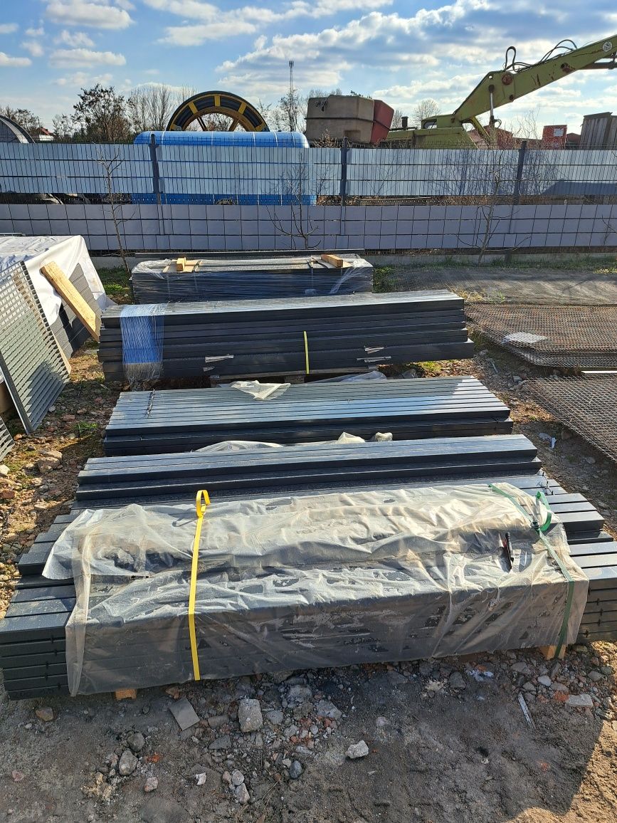 słupki ,profil 60x40x1,25 dł 170,200,230,260 cm płot, malowane