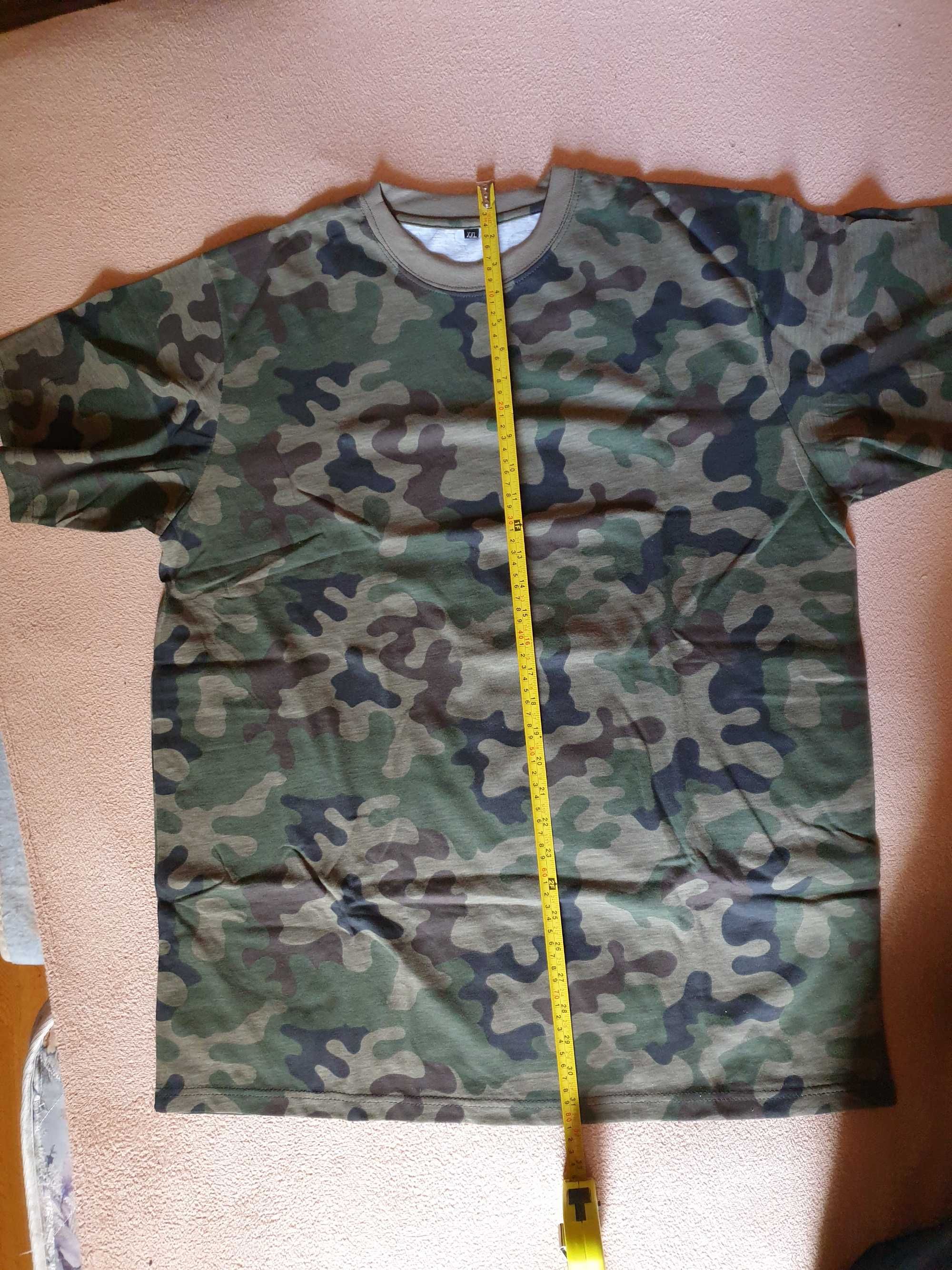 T-shirt męski nowy , wojskowy  2XL-  ROZMIAR 62 x 81 cm