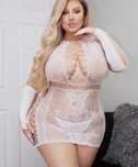 A010 plus size koszula nocna bielizna erotyczna sexy komplet XL/XXL