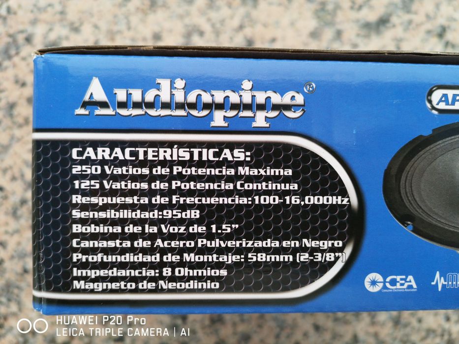 Colunas de frequência Média Audiopipe APMB-611DR - 17cm