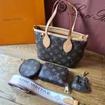 Zestaw LV Louis Vuitton z pudełkiem mini neverfull
