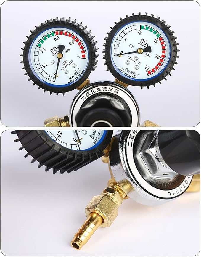 Reduktor argonu CO2 Mig Tig, Regulator gazu, Miernik przepływu 0-25Mpa
