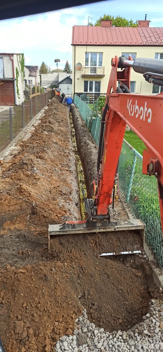 Usługi minikoparką KUBOTA kx-027