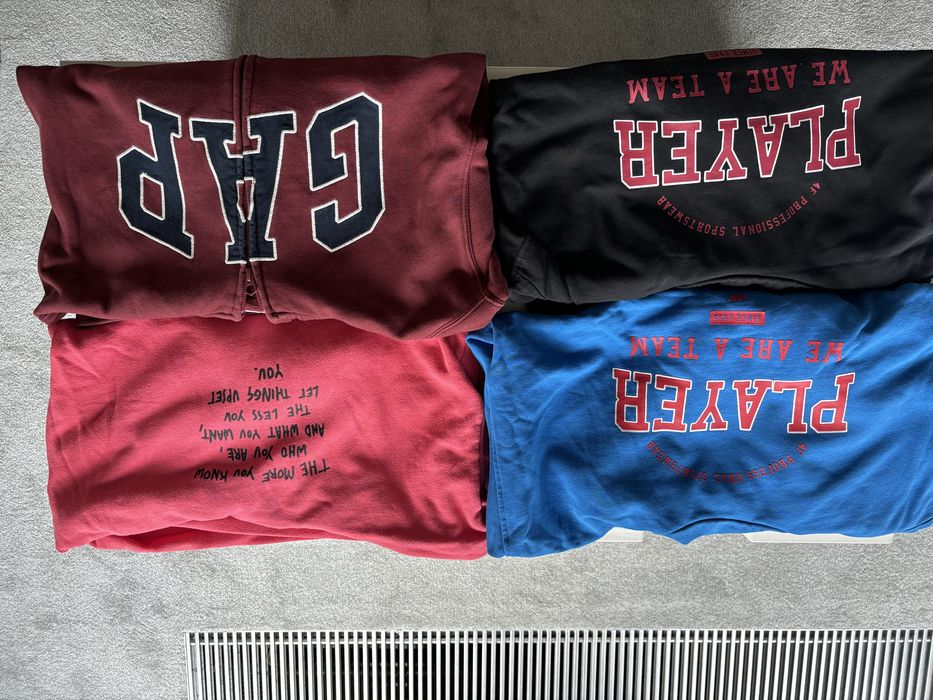 Zestaw bluz dresowych z kapturem 158-164