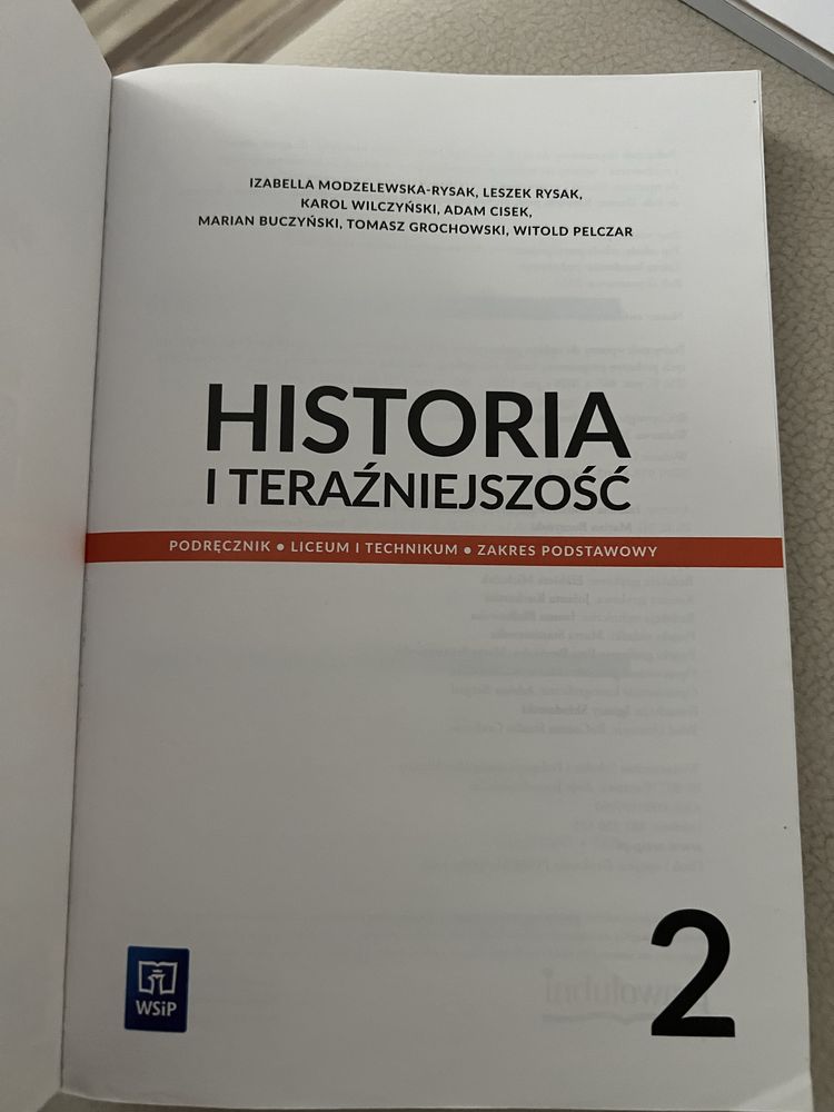 Podręcznik „Historia i teraźniejszość 2”, wyd. WSiP