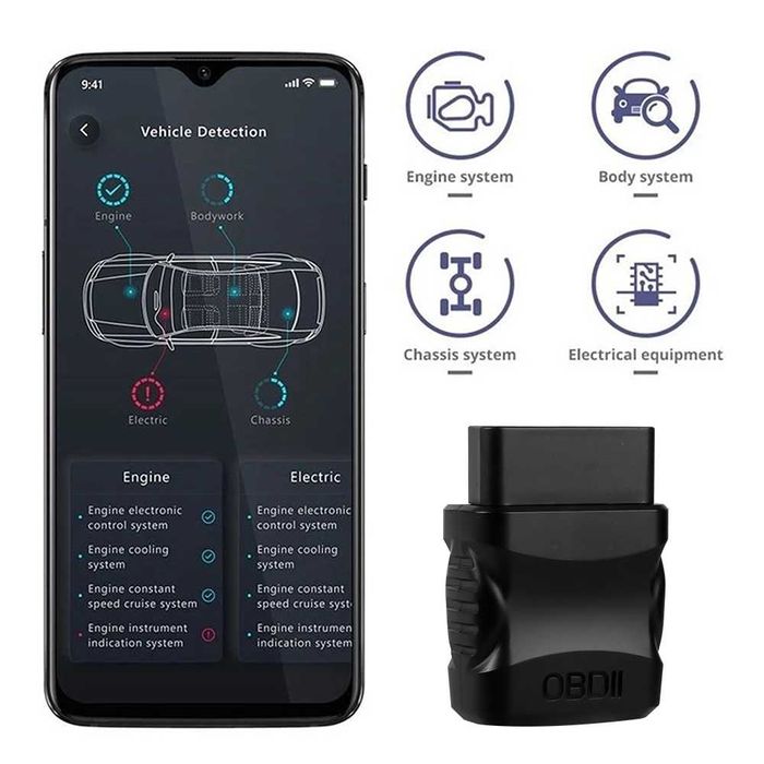 Czytnik błędów Skaner OBD2 Bluetooth 4.2 dla IOS/Android