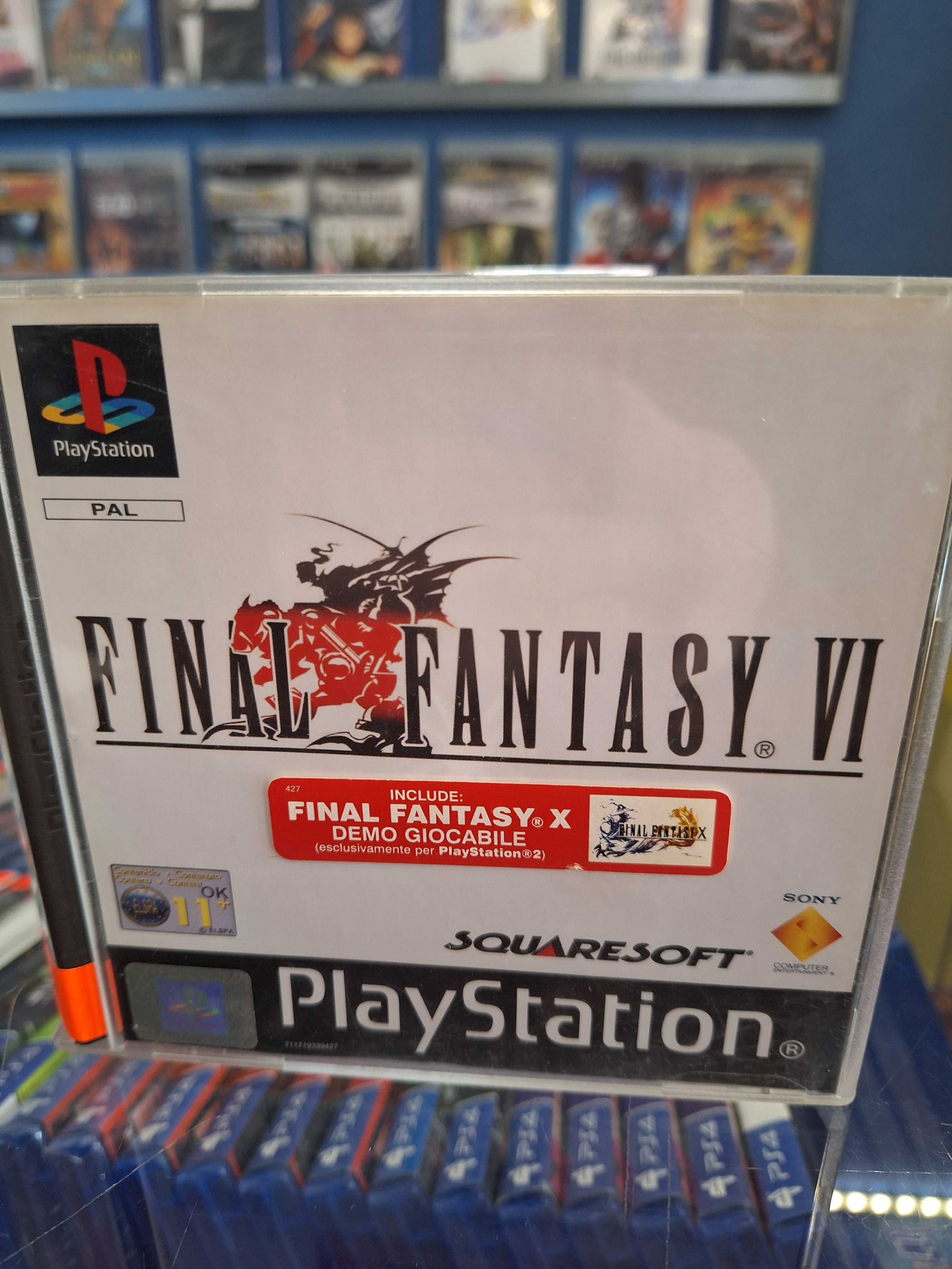 Final Fantasy VI PS1 + Demo Final Fantasy X PS2, BDB, Centrum Grania