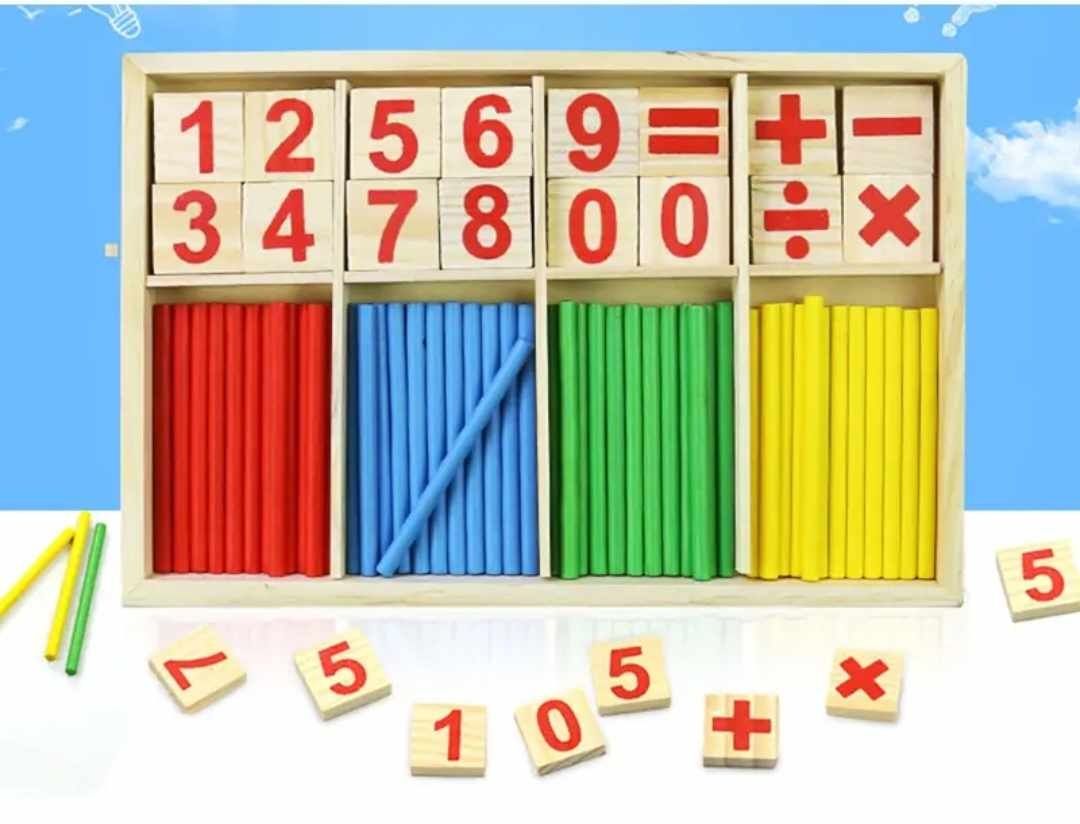 Zestaw drewniany do matematyki