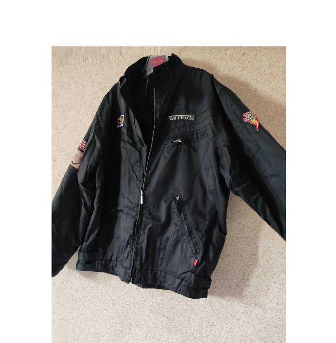 Racing Team kurtka męska ramoneska bomberka pilotka naszywki wyścigowa