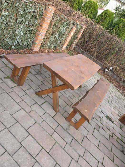 Ławy ogrodowe 2 zestawy.