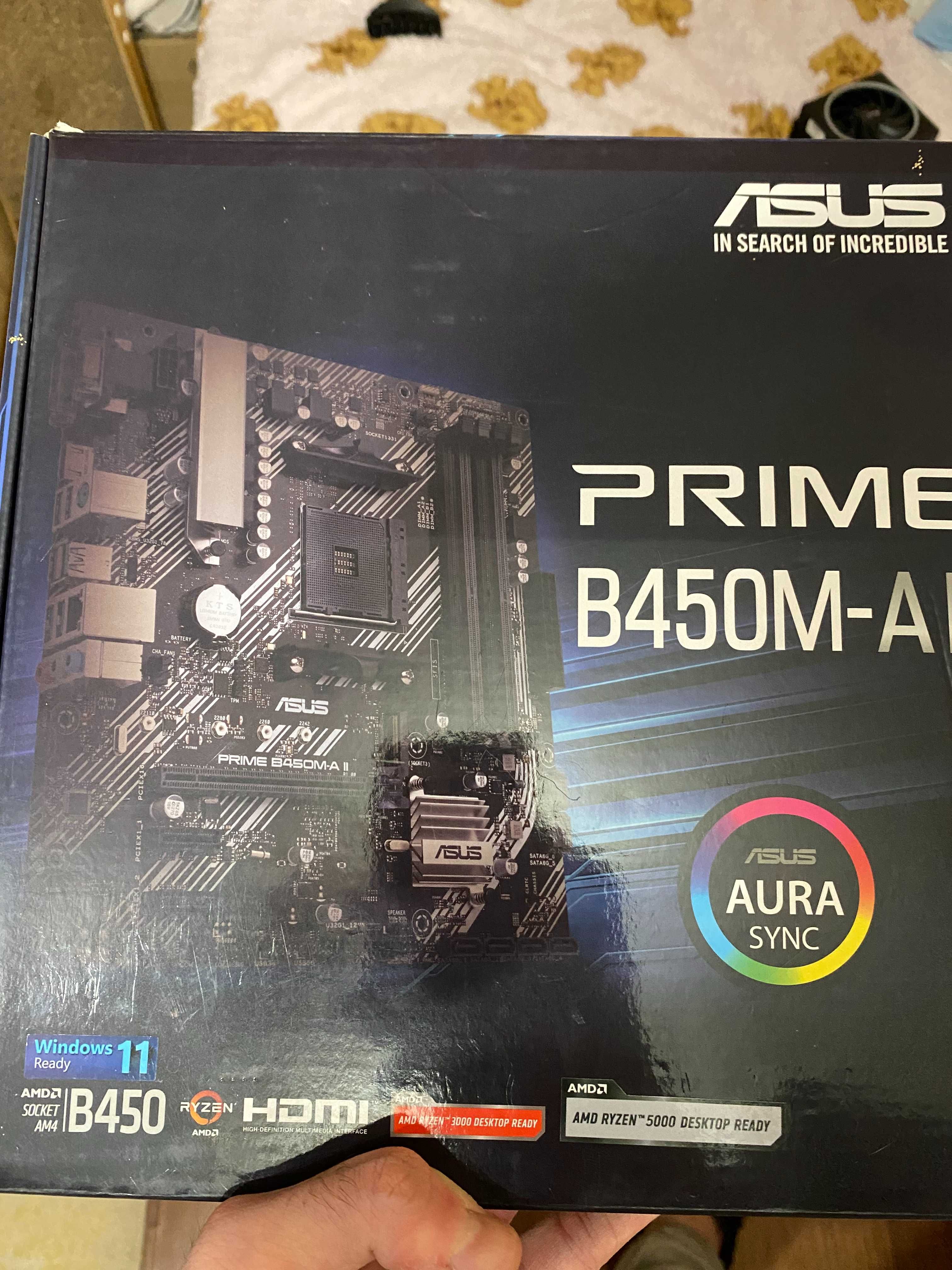 Комплект: Ryzen 5 3600 + Asus Prime B450M-AII + DDR4 + M2 SSD + Cooler