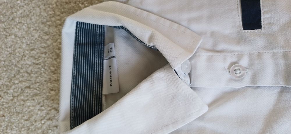 Koszule 110/116 biała name it, błękitna h&m