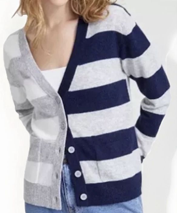 Sweter kardigan 100% kaszmir naturalny Charter Club rozmiar M