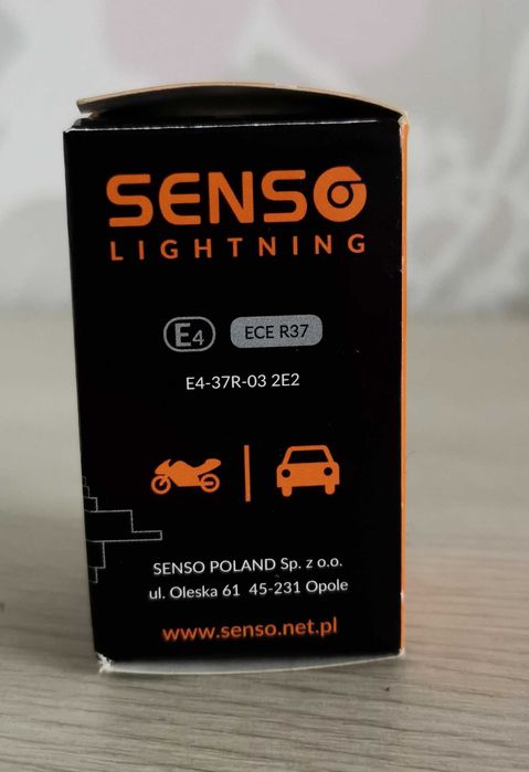 ŻARÓWKA H7 żarówki H7 SENSO 12V 55W HOMOLOGACJA E4 zestaw 3 sztuki