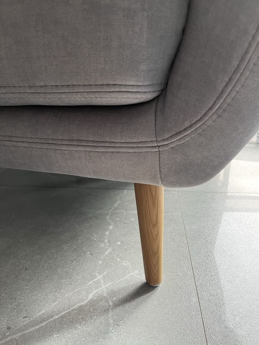 Sofa + fotel SCANDI k. szary