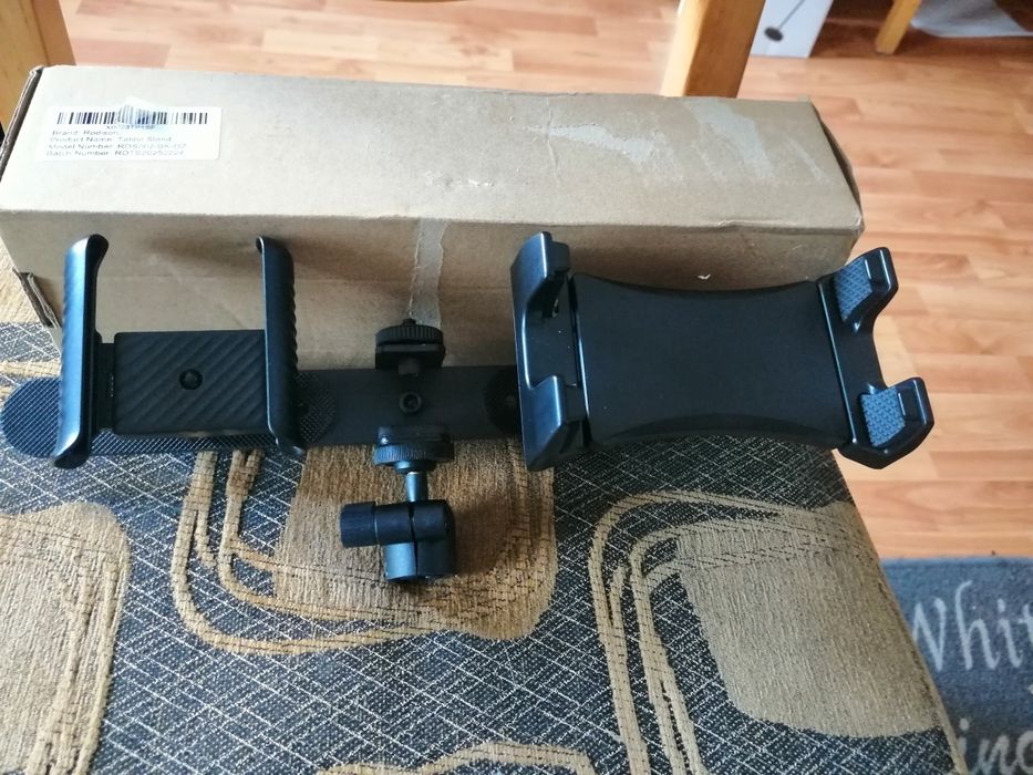 Adapter do statywu do tabletu, iPada statyw uchwyt z 2 płytami zacisko