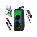 Kolumna Głośnik BLUETOOTH Radio USB MP3 KARAOKE DJ Wodzirej na Wakacje