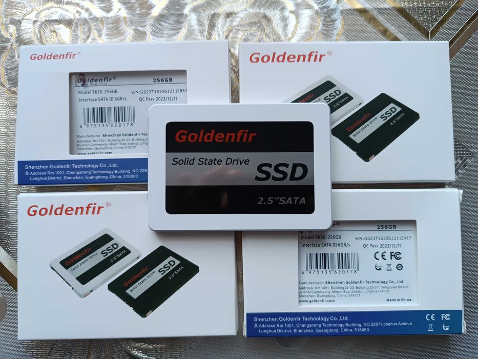 Новые Goldenfir ССД 128gb 256 480 512 SATA 3