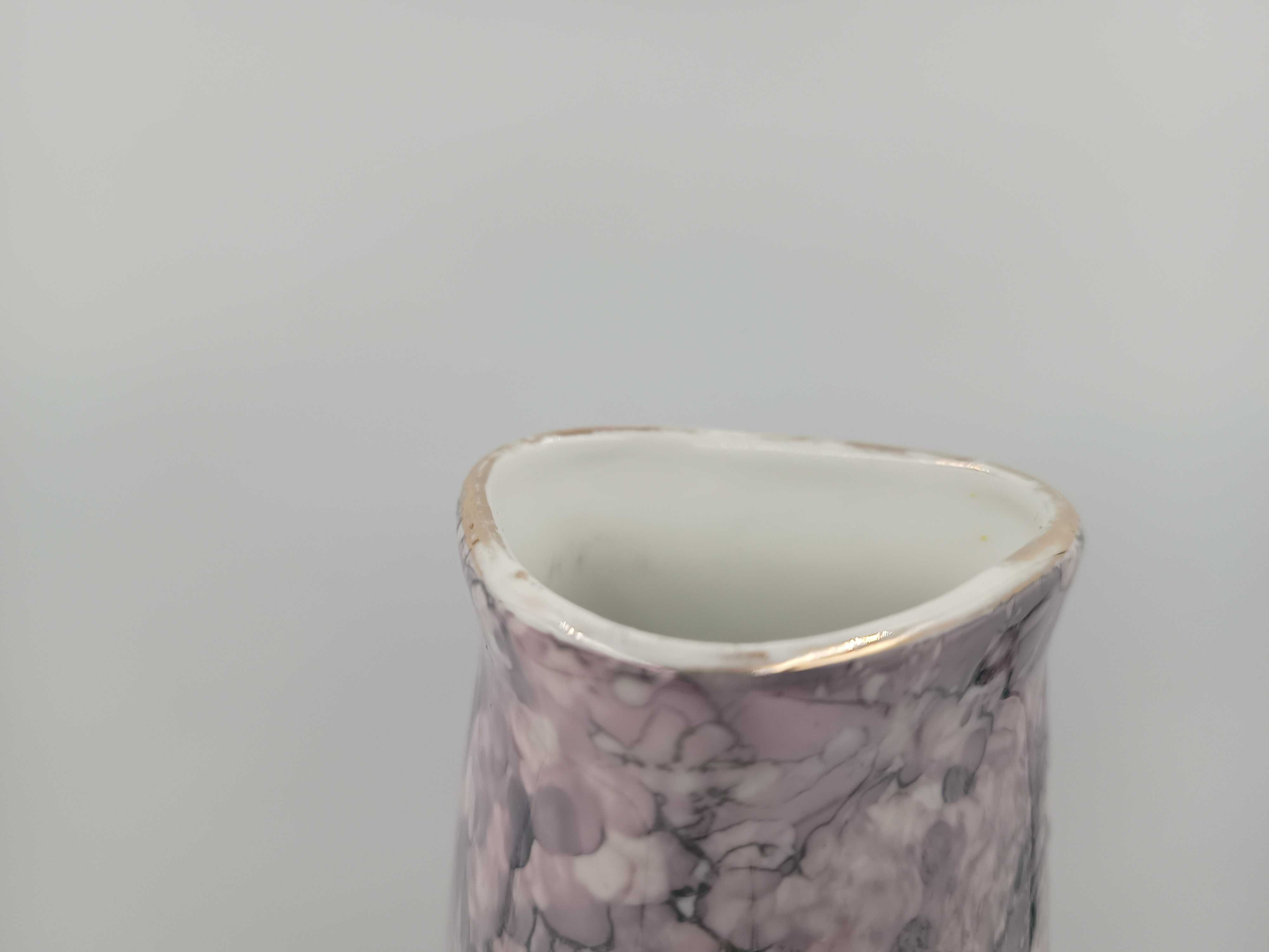 Marmurkowy wazon Wałbrzych New Look porcelana z PRL
