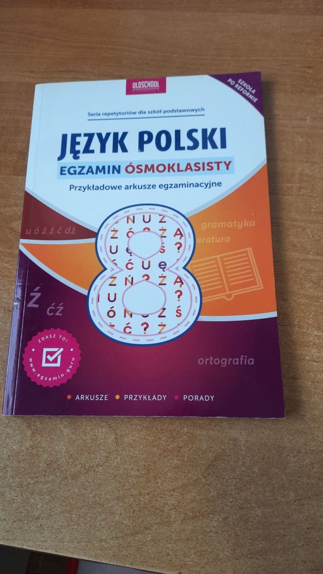 J.polski egzamin 8-klasisty. Przykładowe arkusze egzaminacyjne