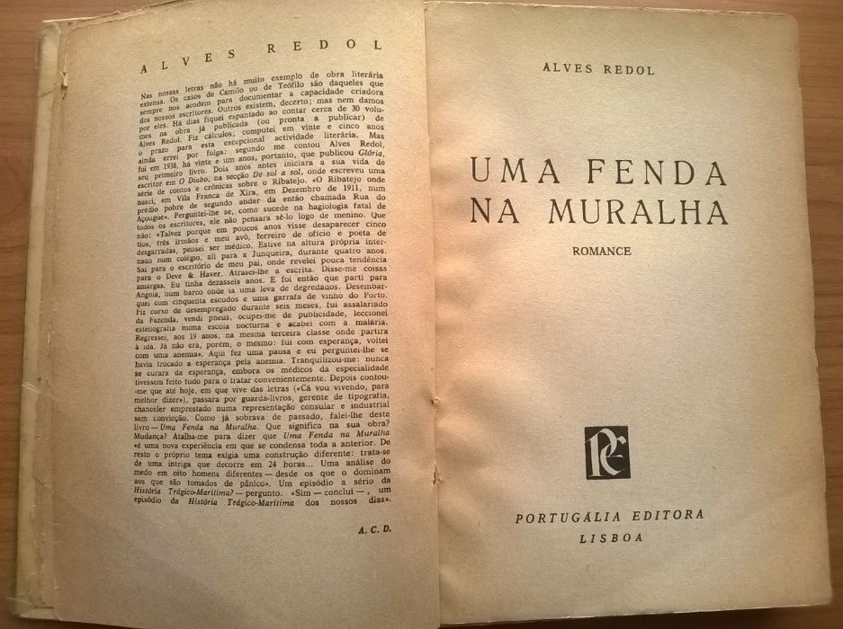 Uma Fenda na Muralha (1.ª ed.) - Alves Redol