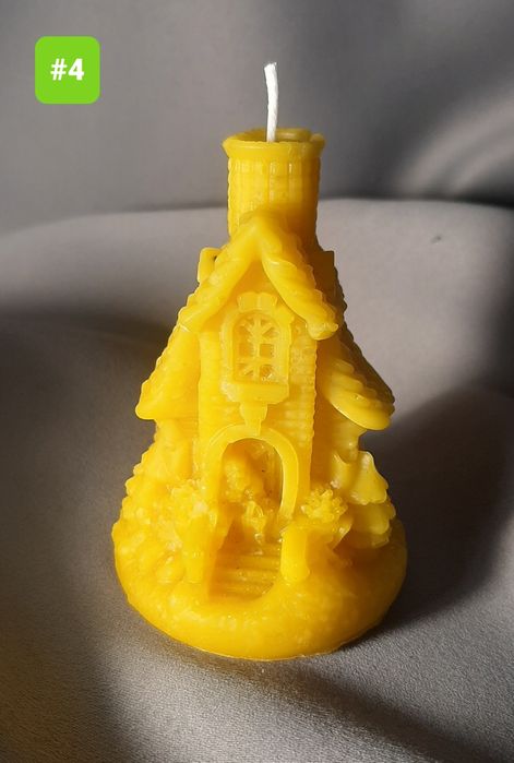 Свічка декоративна з бджолиного воску #4