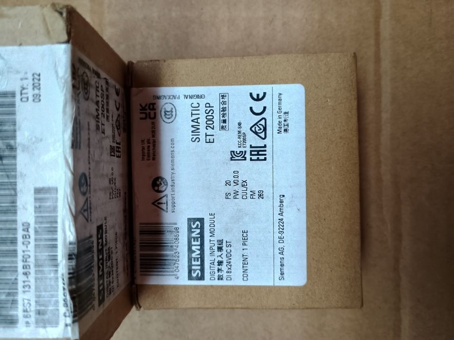 Moduł wejśćia  binarnego SIMATIC ET 200SP