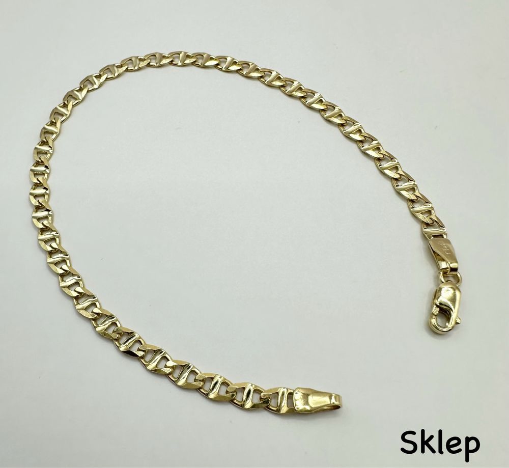 Złota Męska/Damska Bransoletka Gucci Pr.585 NOWA